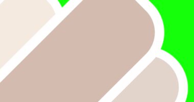 Basit geometrik şekiller geçiş animasyonunu kaydırır. Modern yuvarlak şekiller yeşil arkaplanda yatay yönde geçiş yapar.