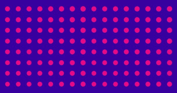 动画简单的几何图案或背景图 4K分辨率几何运动设计 明亮的粉红色和蓝色 抽象的圆形背景运动 — 图库视频影像