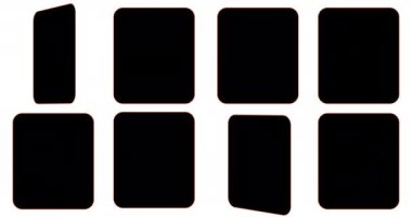 Parlak Cadılar Bayramı simgelerinin animasyonu. Komik Cadılar Bayramı simgeleriyle Flashcard oyunu hayalet, yarasa, iksir ve örümcek ağı.
