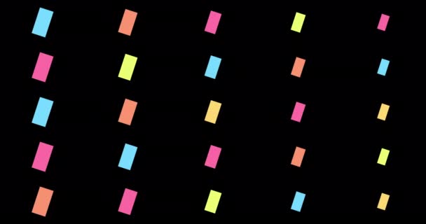 Eenvoudige Bewegende Pleinen Overgang Animatie Moderne Geometrische Vormen Overgang Intro — Stockvideo