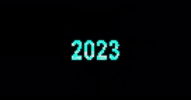 2023 2024 Capodanno Animazione Vacanza Moderna Animazione Risoluzione Capodanno Con — Video Stock