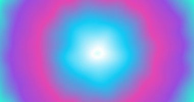 Soyut radyal renk gradyan arka planında mor, mavi ve pembe renksiz video animasyonları vardı. Canlandırılmış gradyan arkaplan