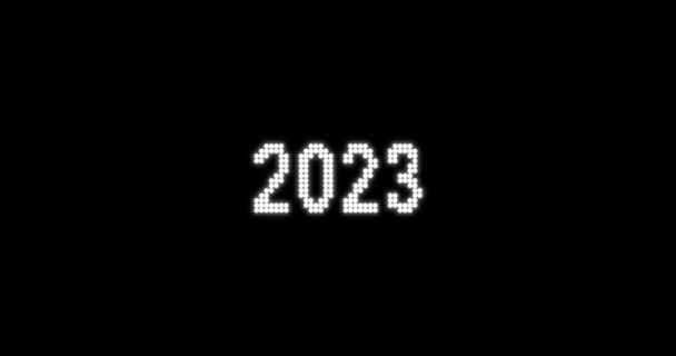 2023 2024 Nový Rok Vánoční Animace Moderní Animace Novém Roce — Stock video
