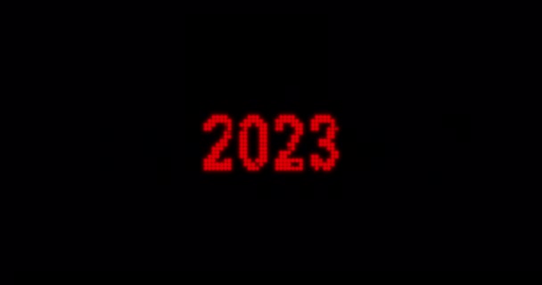 2023 Bis 2024 Animation Der Neujahrsferien Moderne Animation Auflösung Mit — Stockvideo