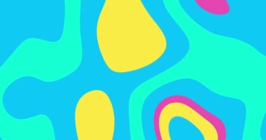 Yağ lambası soyut dalgalı arka plan modası. Psikedelik animasyon arka planı. 4k çözünürlüklü animasyon. Modern asgari animasyon tasarım afişi. Dinamik fütüristik sıvı hareketli şekiller.