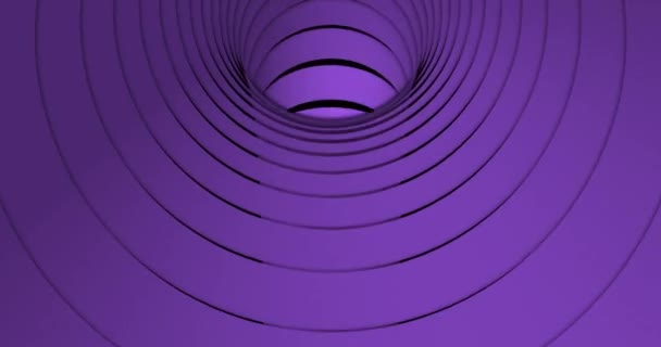 Animasi Tabung Loop Dalam Tabung Atau Terowongan Atau Silinder Loop — Stok Video