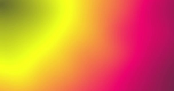 Abstracte Radiale Kleurverloop Achtergrond Met Vloeibare Stijl Golven Gekenmerkt Geel — Stockvideo
