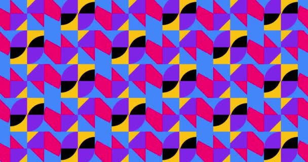 Psychedelische Abstracte Lus Achtergrond Modern Geanimeerd Geometrisch Patroon Achtergrond Resolutie — Stockvideo