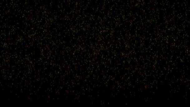 Tło Deszczem Iskier Błyszczące Neony Linie Światła Kropki Tła Tło — Wideo stockowe