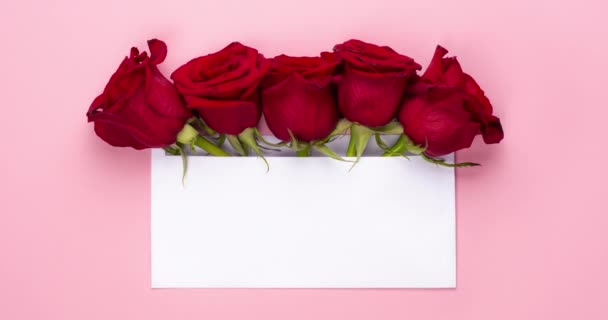 Modny Baner Wideo Walentynki Międzynarodowe Dni Kobiet Lub Dzień Matki — Wideo stockowe