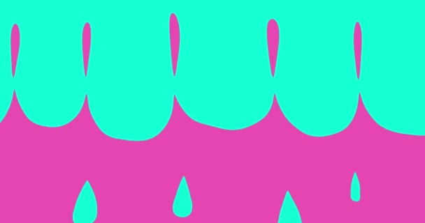 Hand Drawn Liquid Transitions Template Pink Blue Purple Colors Smooth — Stock Video