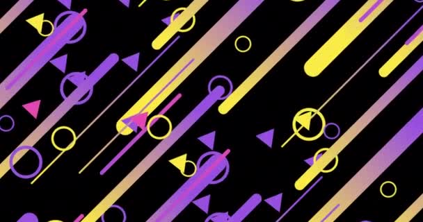 Геометрическая Форма Абстрактная Петля Анимации Infinity Motion Graphic Shapes Loop — стоковое видео