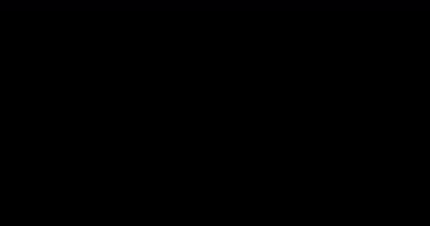 Проста Піктограма Анімована Чорному Тлі Циклічна Анімація Піктограми Символ Бездротового — стокове відео