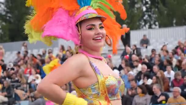 Estarreja Portugal 2024 Carnaval Tradicional Anual Samba Estarreja Inverno Portugal — Vídeo de Stock