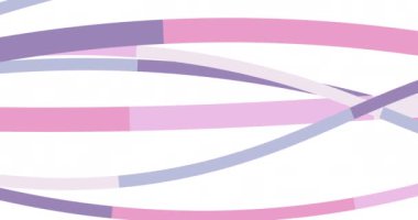 Soyut çizgi animasyonu. Geometrik şekiller döngü çizgi motifi veya arkaplan. Farklı Yollar Canlandırması.