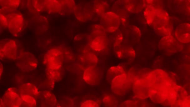 Abstract Heldere Robijn Rood Glanzende Glitter Full Video Achtergrond Rode — Stockvideo
