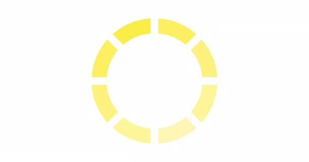 Απλός Κύκλος Loading Loop Animation Στο Λευκό Φόντο Βίντεο Ανάλυσης — Αρχείο Βίντεο