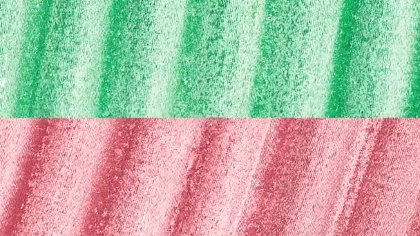 Видео Мбаппе Сияет Розовым Мятно Зеленым Фоном Движущаяся Текстура Розового — стоковое видео