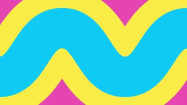 Soyut renkli parlak dalgalı desen arkaplanı. Basit dinamik döngü soyut arkaplan.