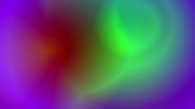 Pürüzsüz renk eğimleriyle canlı soyut animasyon mor, kırmızı ve yeşillikleri harmanlıyor. Yumuşak, dinamik hareket rüya gibi, akışkan bir görsel yaratıyor. Arka plan veya dijital sanat için mükemmel.