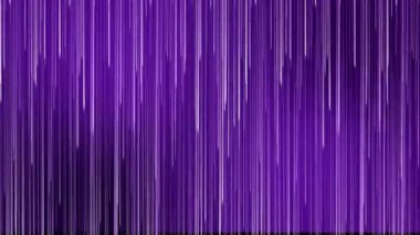 Dikey mor çizgiler aşağıya doğru pürüzsüz bir döngü içinde akıyor. Teknolojik arka planlar, hareket grafikleri veya dijital tasarım görselleri için geleceksel ve soyut animasyon ideali.