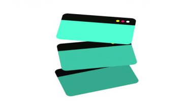 Gri tonda üç adet üst üste dizilmiş tarayıcının animasyonu yavaşça ileri geri eğiliyor. Minimalist düz tasarım. Teknoloji, arayüz ya da karanlık mod temaları için uygun. Yüksek kaliteli FullHD görüntüler.