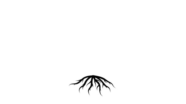 Animace Stromu Vyrůstajícího Semen Nápisu Prostředí Ekologie Koncepce Ochrany Přírody — Stock video