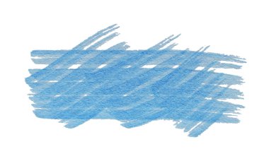 Beyaz arkaplanda çapraz mavi fırça darbeleri, Vektör Suluboya fırçaları.