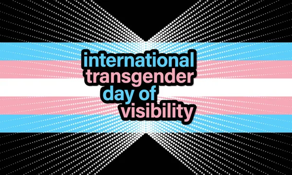 Ontwerp Voor Internationale Transgender Dag Rechtenvrije Stockvectors