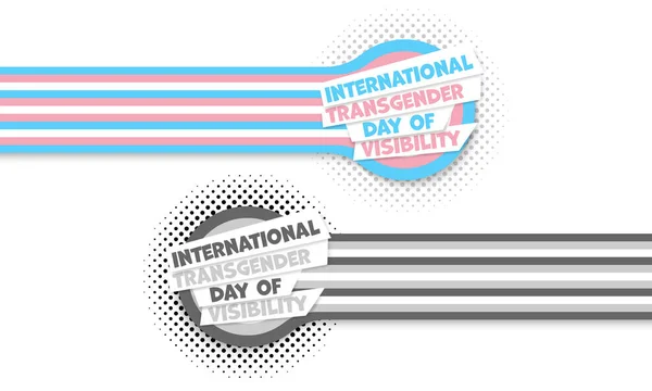 Diseño Para Día Internacional Transgénero Ilustraciones de stock libres de derechos
