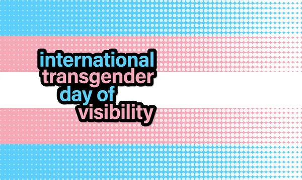 Дизайн Международного Дня Трансгендеров Векторная Графика