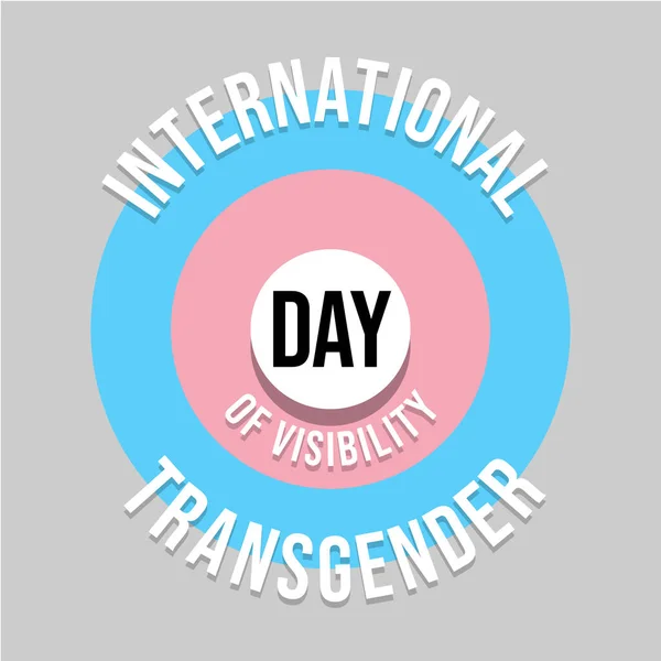 国际变性人日的设计 免版税图库插图