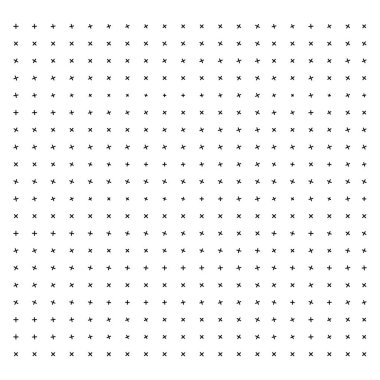 Soyut desen gibi düzenli haçlar