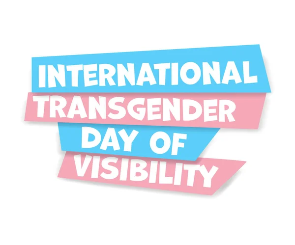 国际变性人日的设计 免版税图库矢量图片