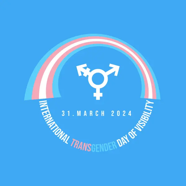 Grafikdesign Für Internationale Transgender Eay Stockillustration