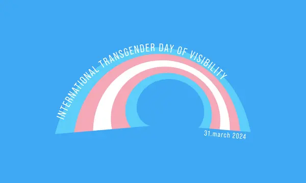 国际变性人的平面设计 免版税图库插图