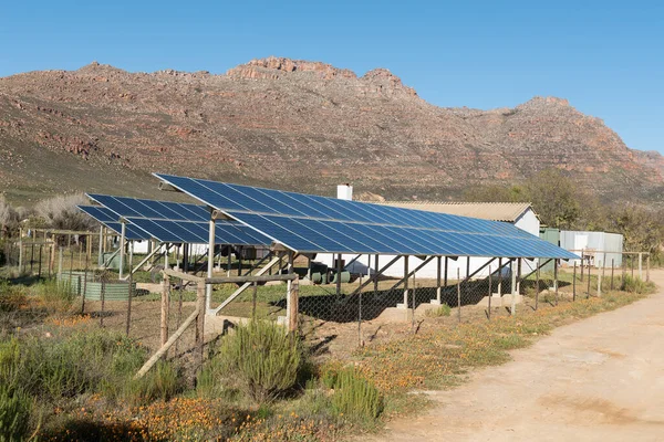 Kromrivier Sudáfrica Sep 2022 Una Instalación Energía Solar Parque Kromrivier — Foto de Stock