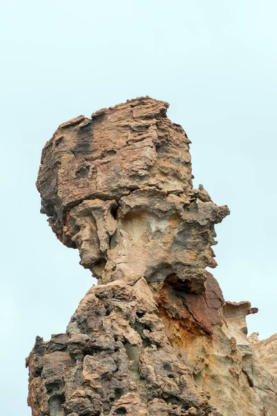 A rock formation, resembling a person\'s head and shoulders, at the Stadsaal Caves in the Western Cape Cederberg