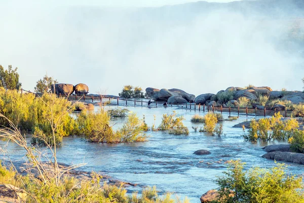 Parc National Augrabies Afrique Sud Février 2023 Les Touristes Traversent — Photo