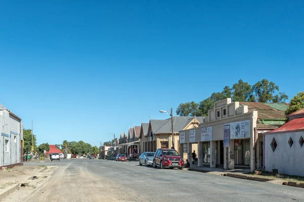 Jagersfontein South Africa Feb 2023 Street Scene Historic Buildings People – stockfoto