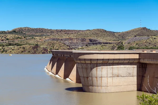 Vanderkloof Dammen Svämmar Över Det Den Näst Största Dammen Sydafrika — Stockfoto