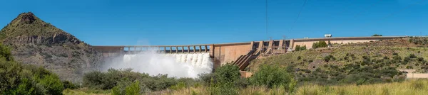 Panorama Vanderkloof Dam Overflowing Second Largest Dam South Africa Has — Stock Photo, Image