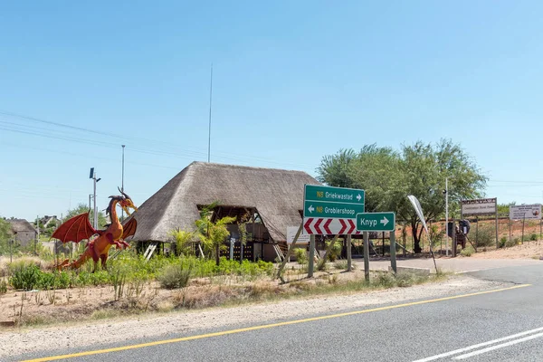 Groblershoop Sudafrica Febbraio 2023 Ingresso Destination River Resort Vicino All — Foto Stock