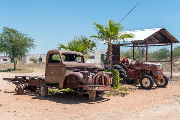 Groblershoop South Africa Feb 2023 Vintage Truck Tractor Kalbas Road — Stock Photo, Image