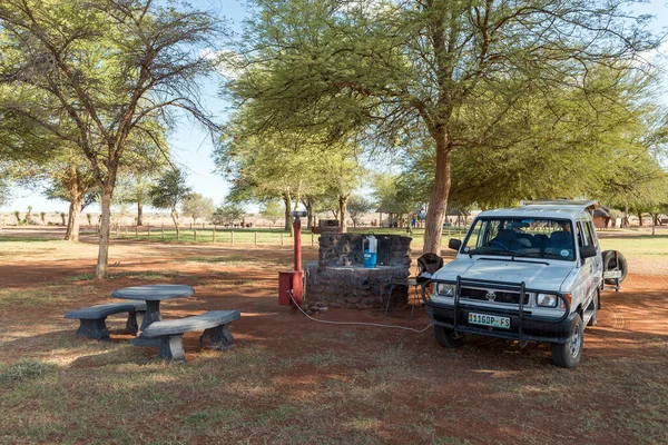 Upington Sud Africa Feb 2023 Campeggio Kalahari Monate Lodge Sulla — Foto Stock