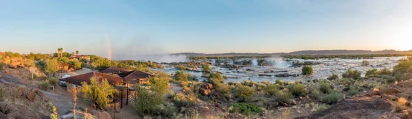 Parc National Augrabies Afrique Sud Février 2023 Panorama Cousu Camp — Photo