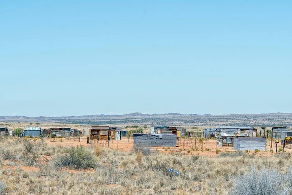 南非肯哈德 2023年2月28日 北开普省肯哈德的乡镇房屋和棚屋 — 图库照片