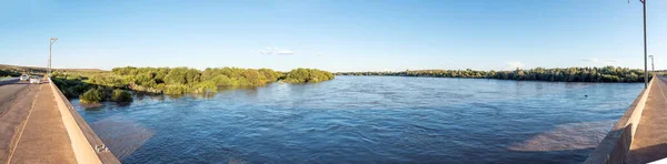 Prieska Sydafrika Feb 2023 Panorama Över Den Orangea Floden Översvämning — Stockfoto