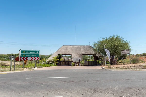 Groblershoop Afrique Sud Février 2023 Entrée Destination River Resort Près — Photo