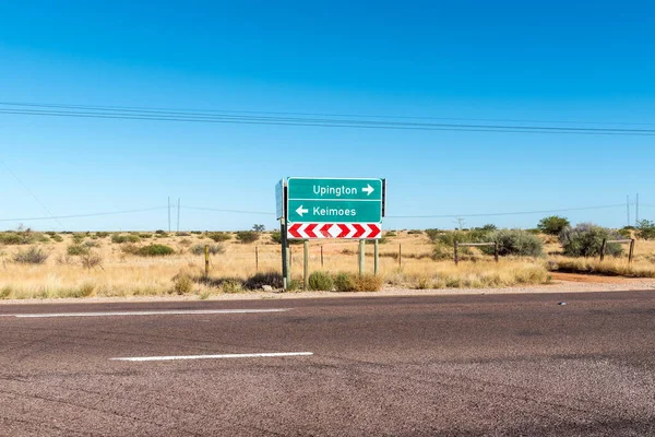 Directional Sign Road N14 Junction Oranjevallei Road Upington Northern Cape — Stock Photo, Image